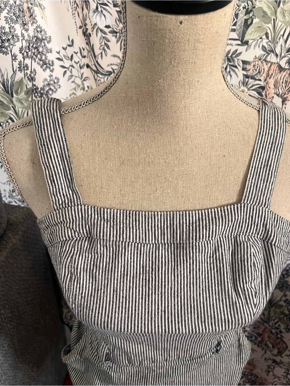 Hollister Striped Square-Neck Mini Dress in Black and White with pockets size xs - Picture 3 of 7
